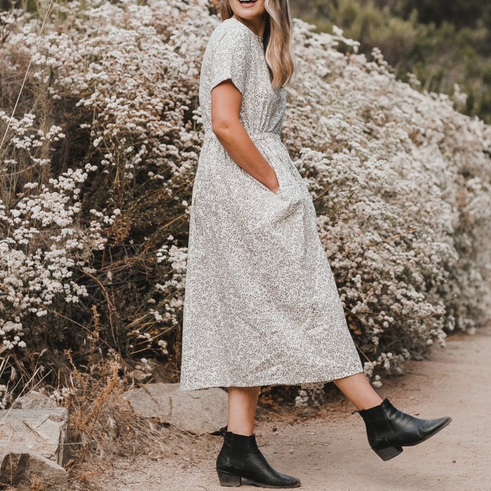 Rylee & Cru dainty leaves Kat dress